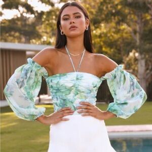 HELLO MOLLY Flight Call Bodysuit - Green XS